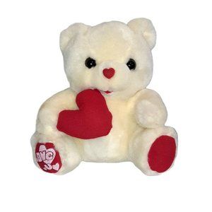 Vintage 1996 Fordlet Valentine Love U Heart Teddy Bear Plush Stuffed Toy 9"